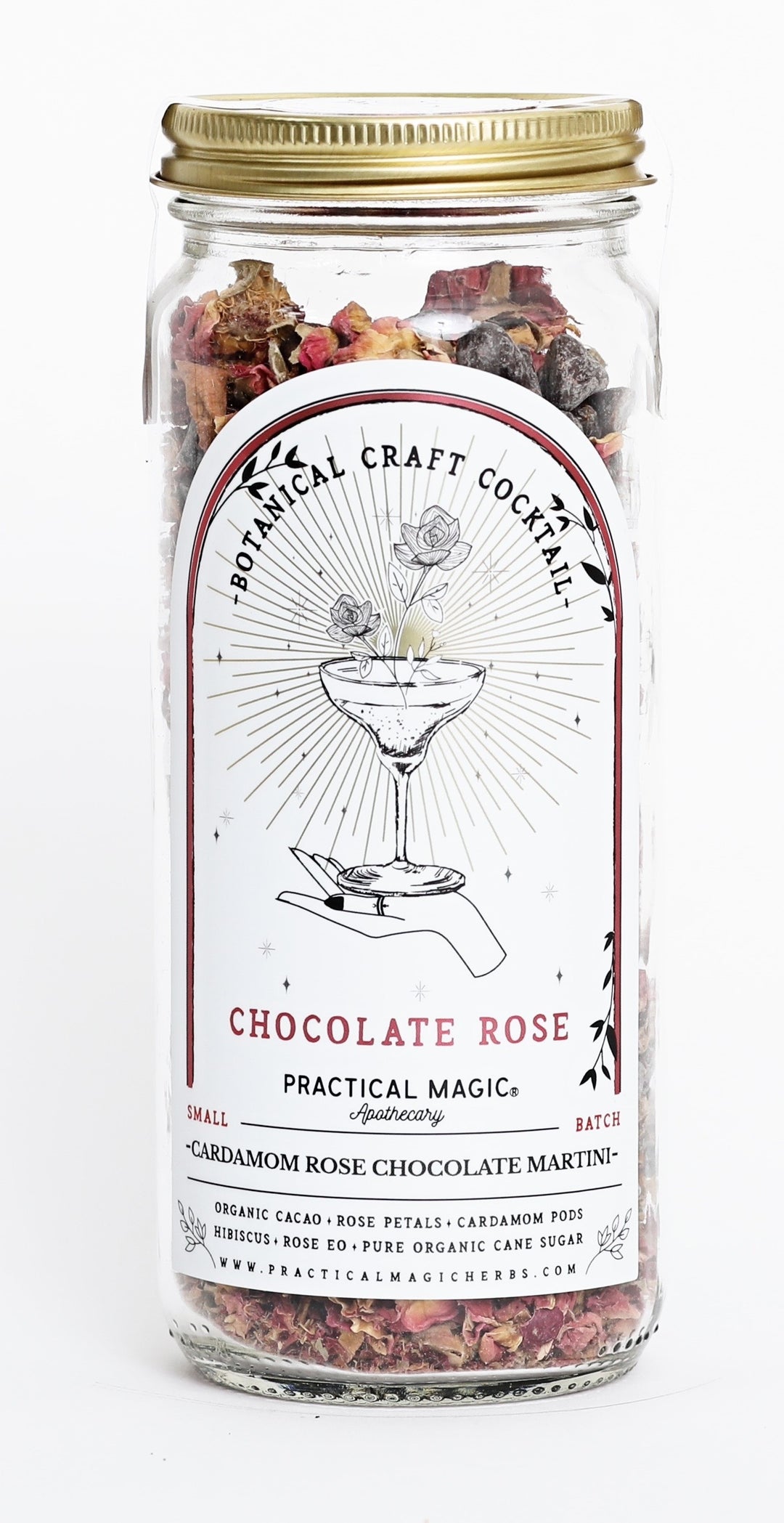 Cardamom Chocolate Rose Martini Craft Cocktail or Mocktail Kit