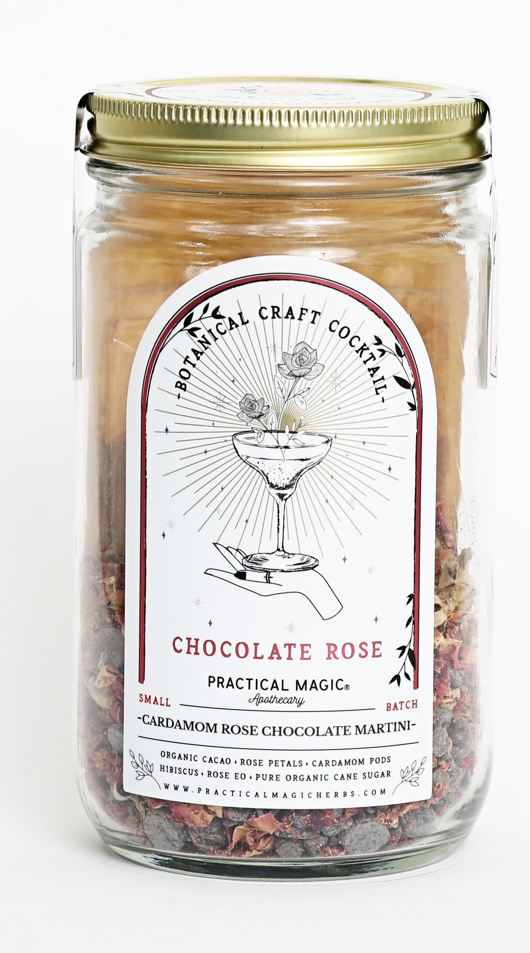 Cardamom Chocolate Rose Martini Craft Cocktail or Mocktail Kit