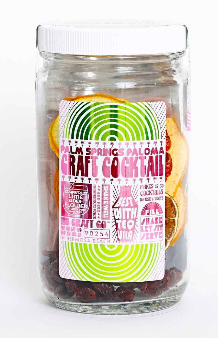 Palm Springs Paloma Craft Cocktail / Mocktail Kit Large 32 oz. jar makes 20+ Cocktails!